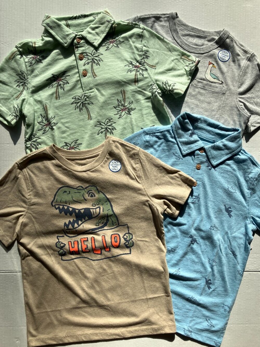 Garanimals 365 Kids 2 T-Shirts & 2 Polo Shirts Short Sleeve Bundle